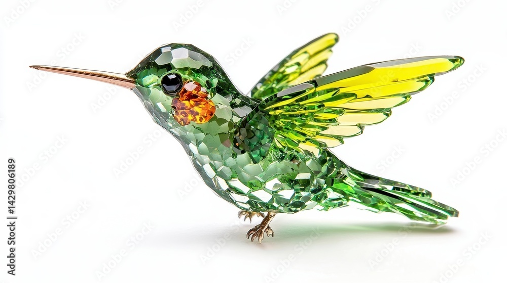 Obraz premium Colorful Hummingbird Figurine