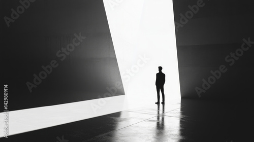 Creative business planning with creative, business planning contrast strategy elements in bold layout and high contrast style for innovation and startup energy. AI generative