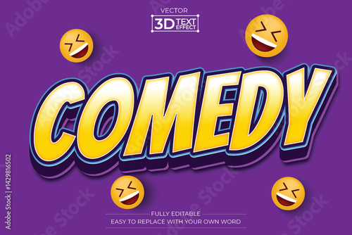 Comedy editable 3D Text effect