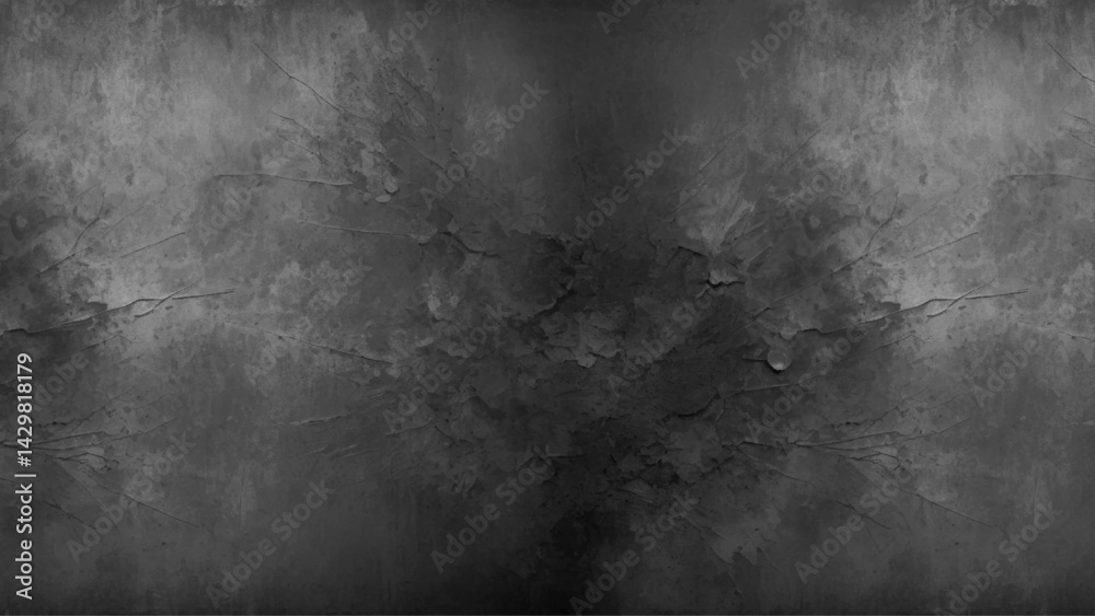 Obraz premium Grey grunge textured wall. Copy space ideal for backgrounds, design, and industrial themes. 