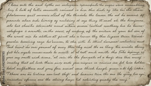 Vintage Script on Antique Paper Textures