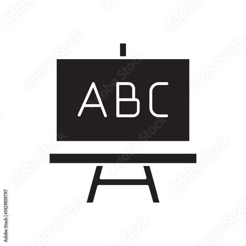 balckboard glyph photo