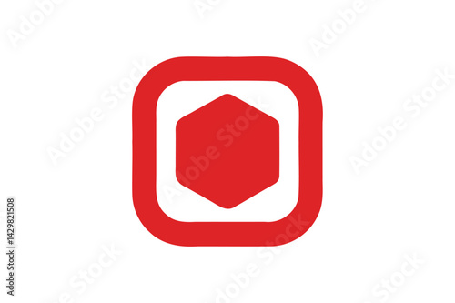 Adblock icon vector on white background
