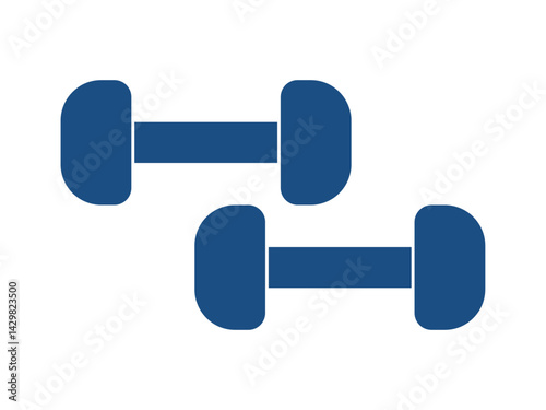 Small Dumbbell icon. Programming icon and symbol. Programming elements. Simple flat vector icon.