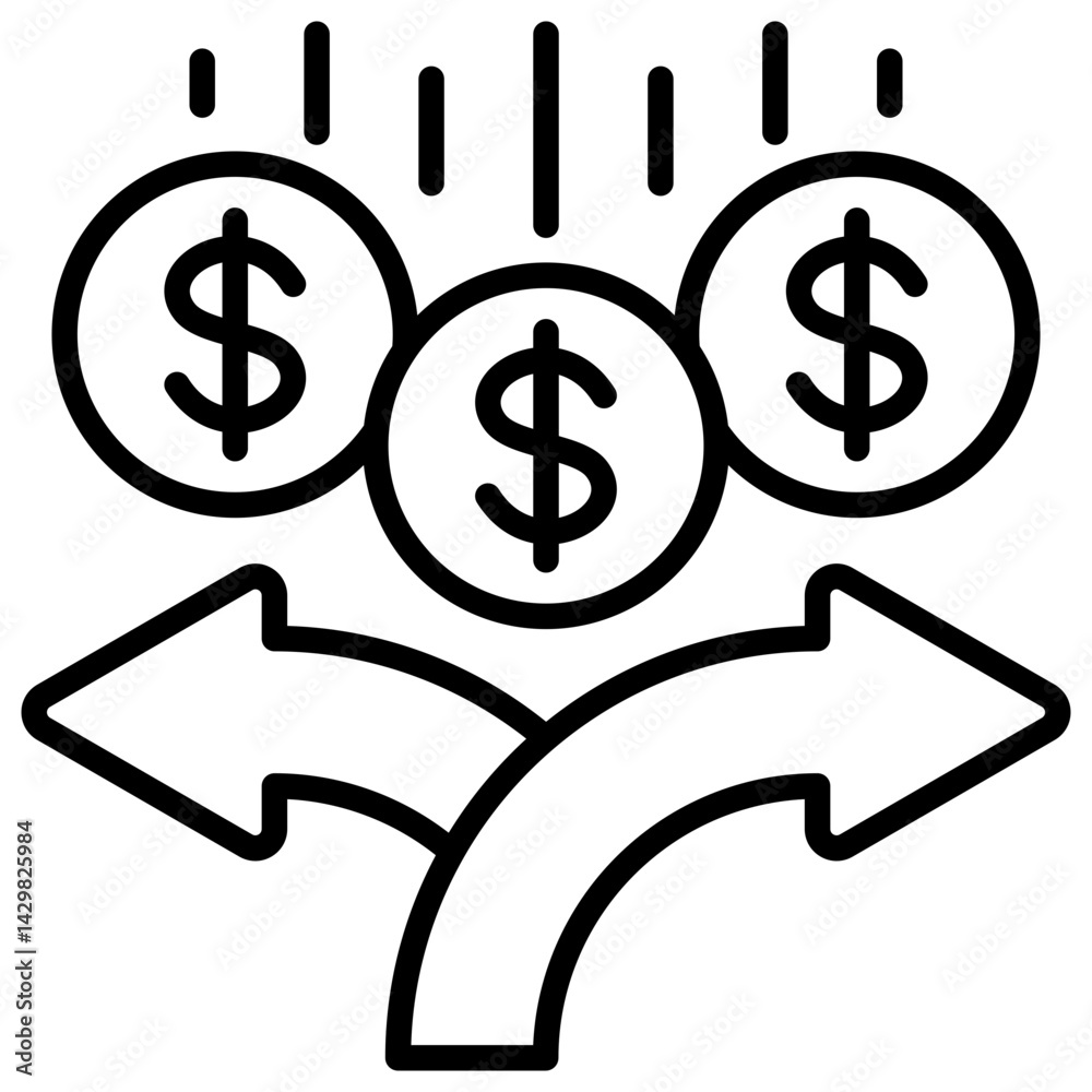 Stock Split Icon Stock Split Icon