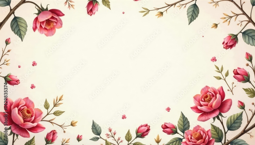 Subtle repeating floral motif on a light background , motif, wallpaper