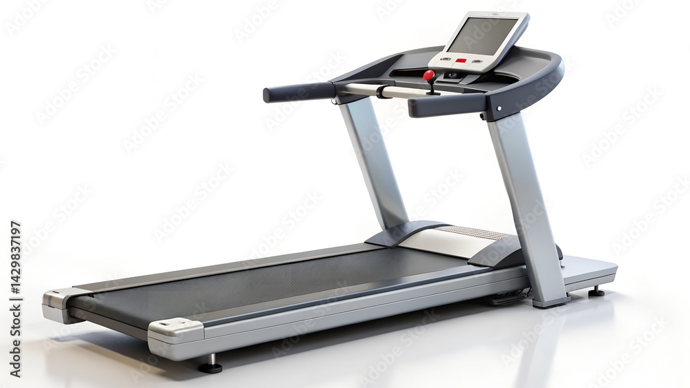 Studio shot of a professional treadmill. Studio shot of a professional treadmill.