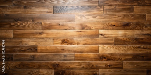 Obraz na płótnie Dark Hardwood Maple Floor with Natural Light, dark hardwood, wood grain w salonie