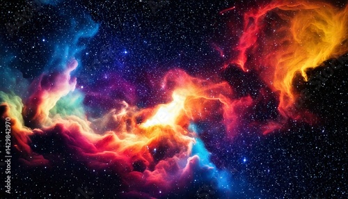 Colorful Nebulae in the Deep Cosmos