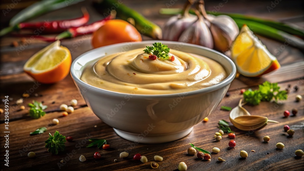 Creamy Chipotle Aioli in White Bowl - Spicy Garlic Lime Sauce Recipe Creamy Chipotle Aioli in White Bowl - Spicy Garlic Lime Sauce Recipe
