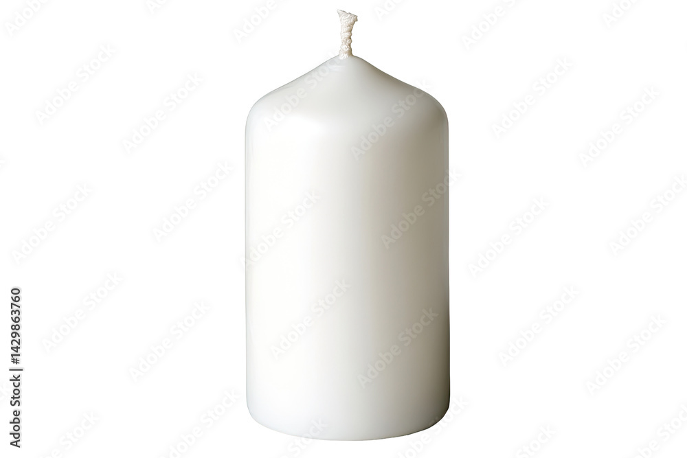 Plain white pillar candle Plain white pillar candle