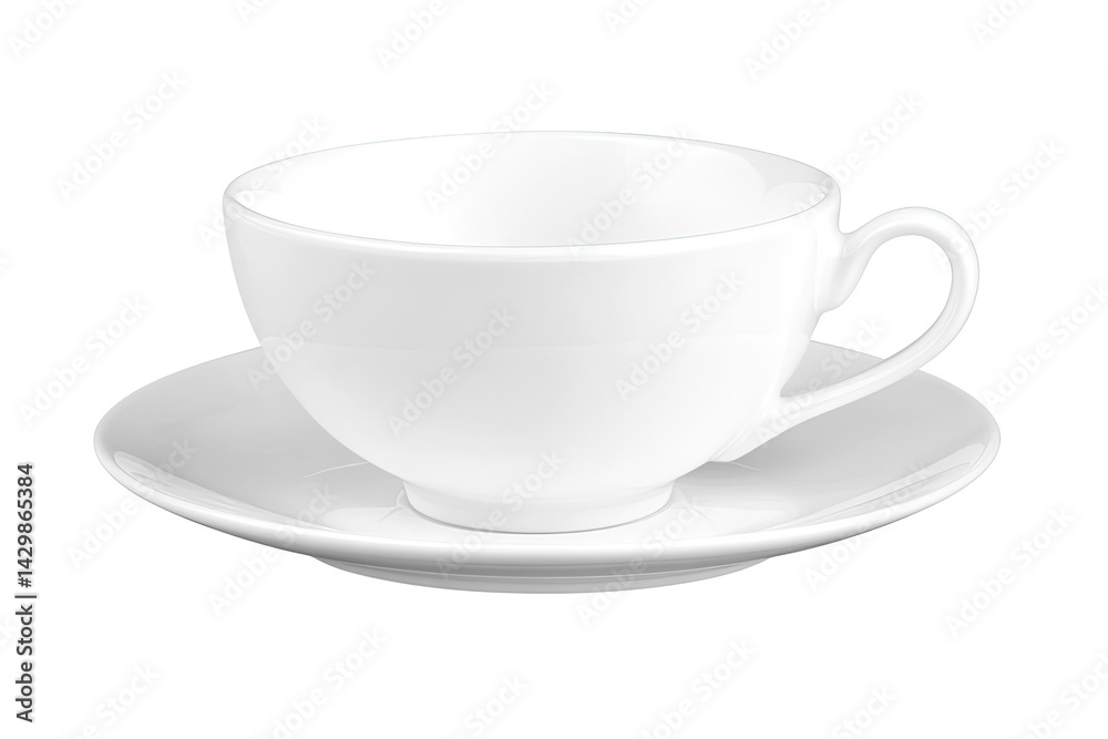 White teacup and saucer (2) White teacup and saucer (2)