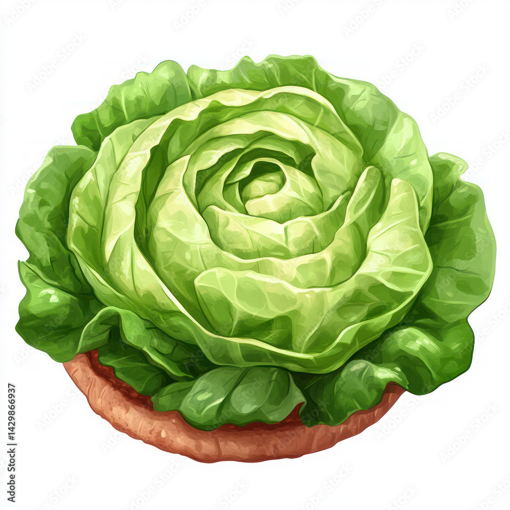 Fototapeta premium head of green cabbage