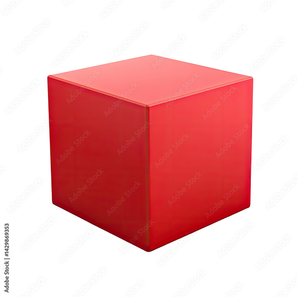 Solid Red Cube Solid Red Cube
