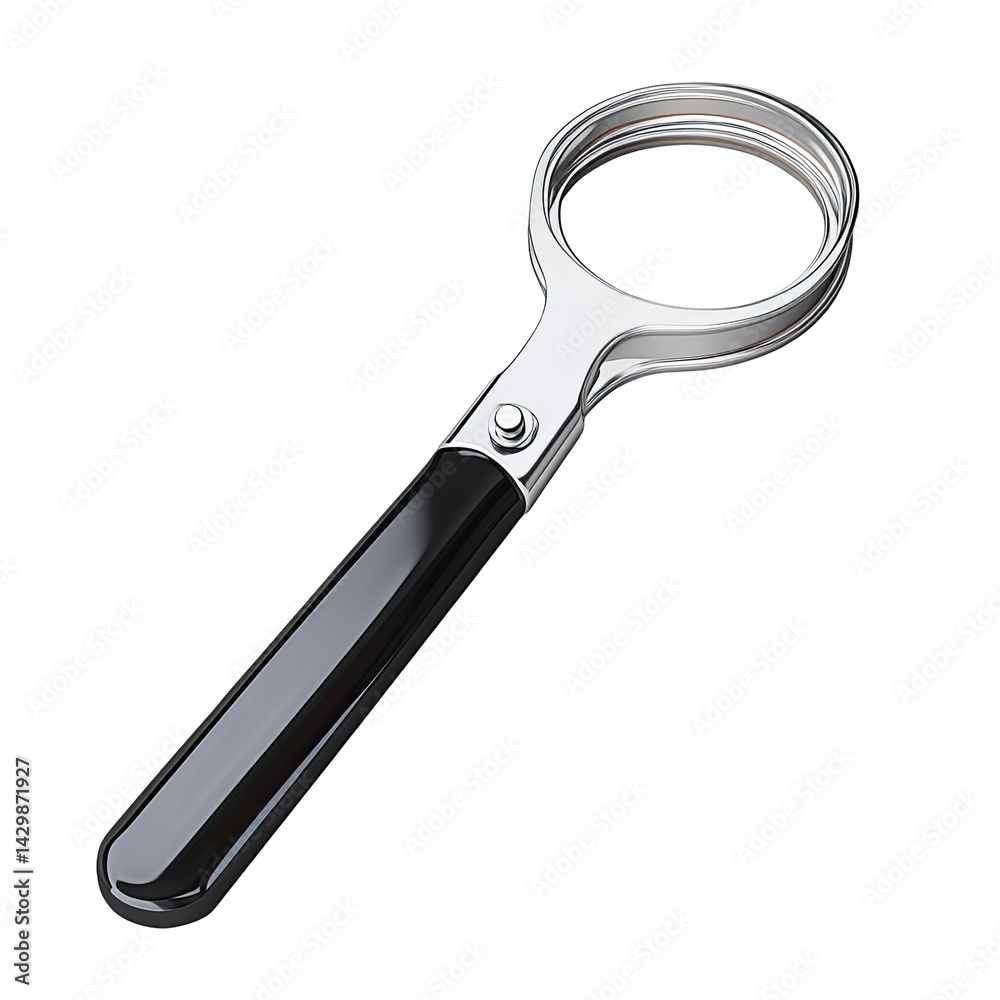Magnifying glass. A tool for detailed vision Magnifying glass. A tool for detailed vision