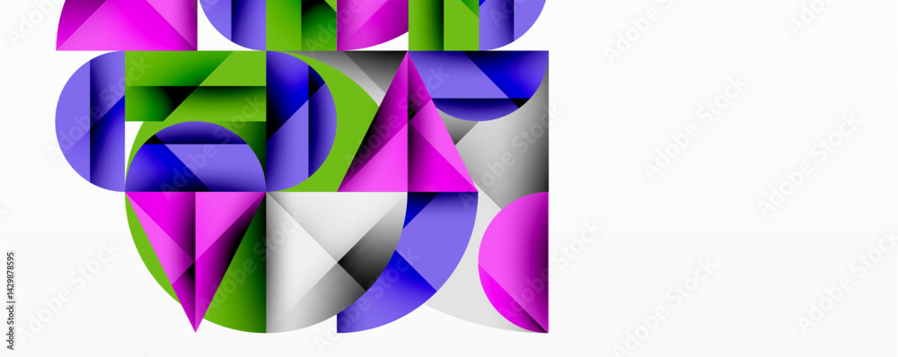 Abstract geometric composition. Vivid colors intersect, creating dynamic shapes. Modern design, clean lines, visual harmony. Abstract geometric composition. Vivid colors intersect, creating dynamic shapes. Modern design, clean lines, visual harmony.