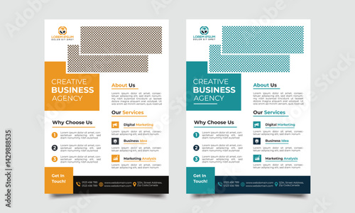 Modern Corporate Growth Strategy Flyer, Minimalist Corporate Services Flyer, Creative Agency Promotion, Corporate Annual Report, Professional Business Conference, Corporate Marketing Solution Flyer