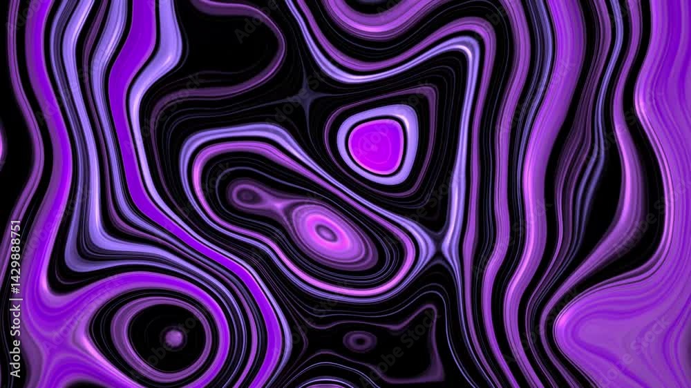 Purple and black abstract swirls and waves background animation video Purple and black abstract swirls and waves background animation video