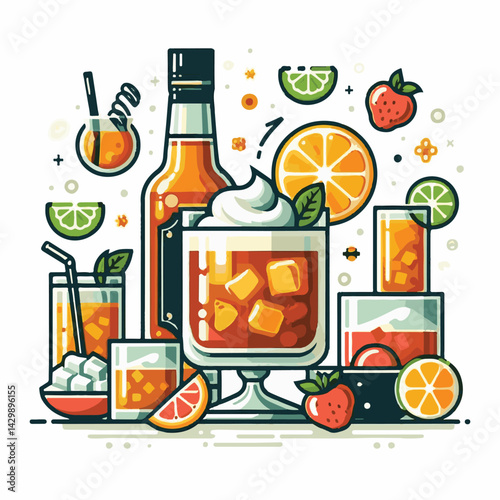 alcohol, bar, whiskey, drink, cocktail, glass, ice, beverage, cold, alcoholic, whiskey sour, sour, lemon, fruit, liquor, juice, background, bourbon, whisky, liquid, fresh, refreshing, party, orange, r
