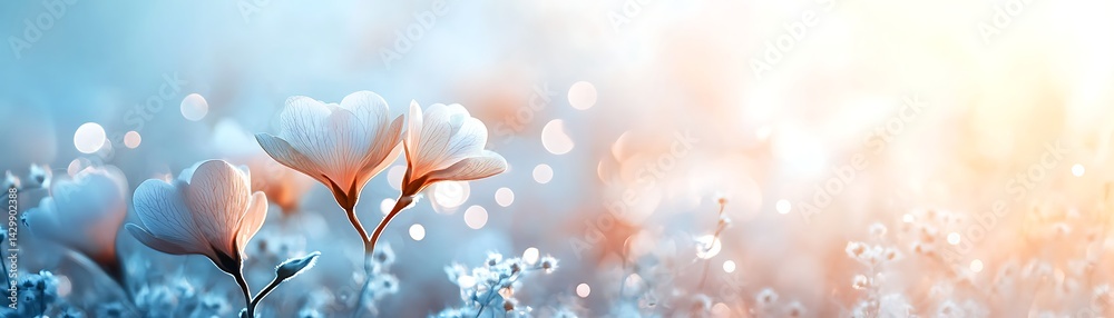 Fototapeta premium Soft focus magnolia blossoms in springtime
