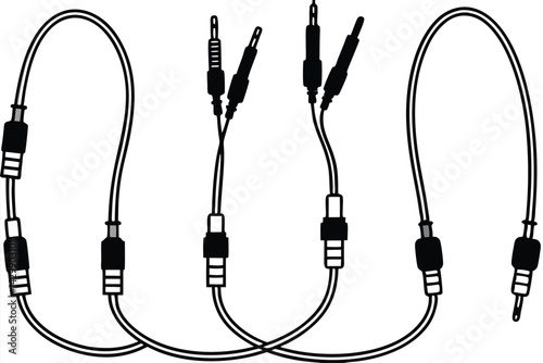 Audio Cables Guidebook Reference Line Art