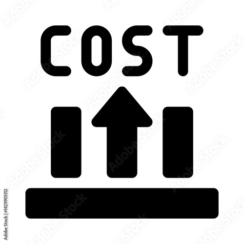 Cost Increase glyph icon