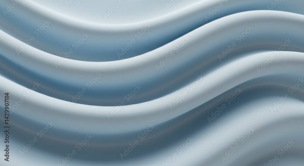 Fototapeta premium Light blue wavy textile background