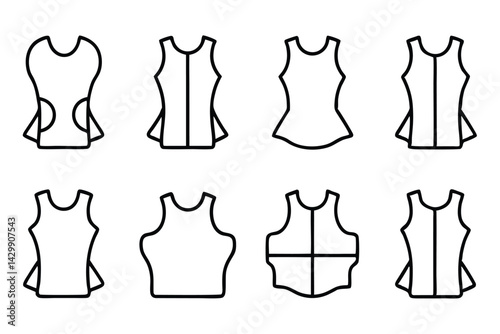 Back Supports Prevent Strain Line Art