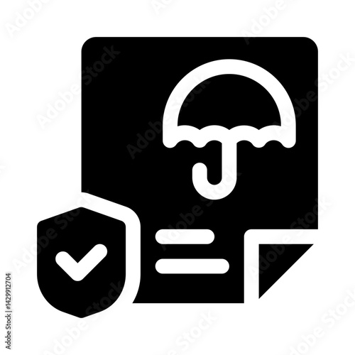 Liability Insurance glyph icon
