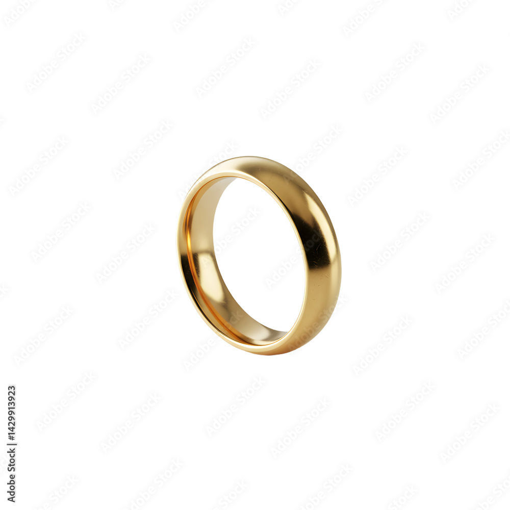 A close-up view of a polished gold wedding band resting on a soft surface, highlighting its shine and smooth design A close-up view of a polished gold wedding band resting on a soft surface, highlighting its shine and smooth design