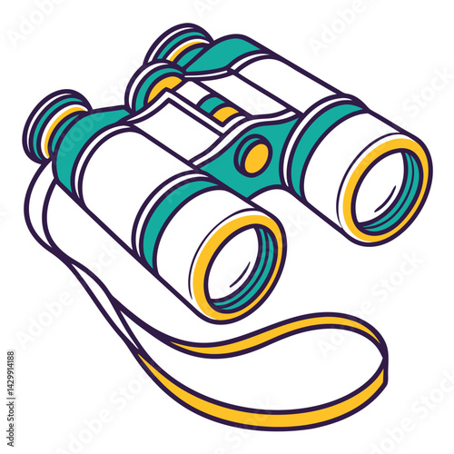 Binoculars Tee: Adventure, Exploration, and Observation Design