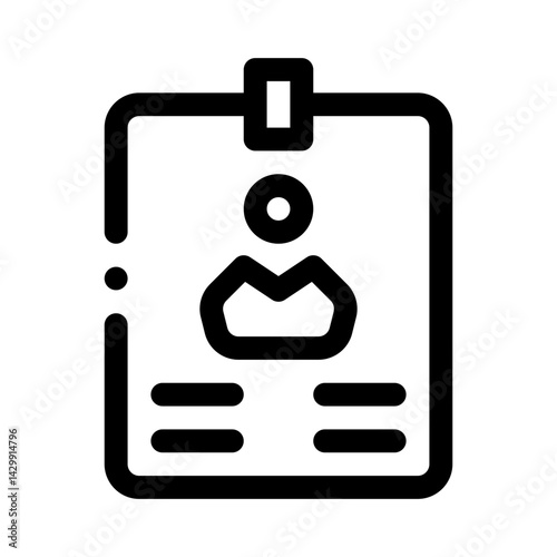 Internship Badge line icon