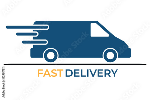 Delivery logos collection for companies
