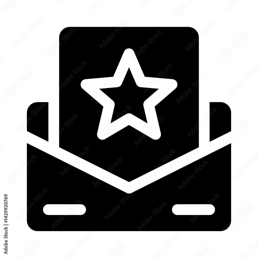 Event Invitation glyph icon Event Invitation glyph icon