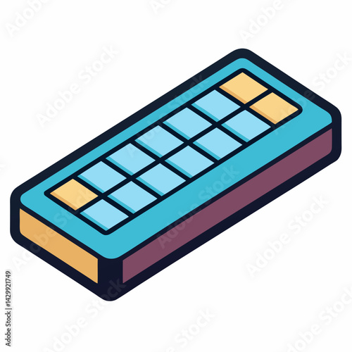 Colorful Computer Keyboard Icon Vector Design