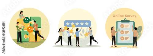Customer feedback concept. Feedback consumer. Customer Experiences and Satisfaction.