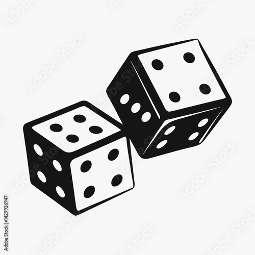 dice on white