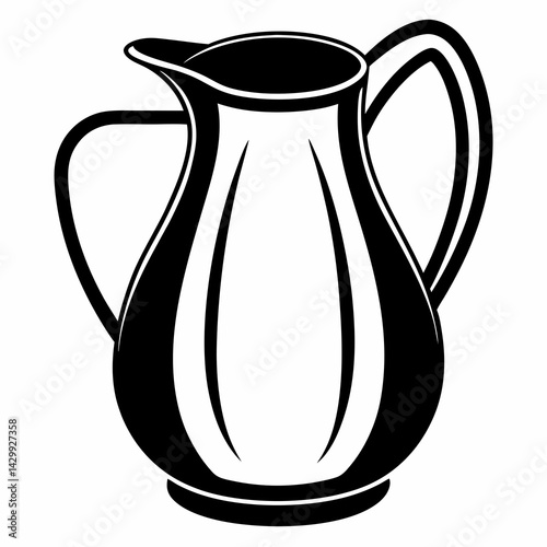 white ceramic jug