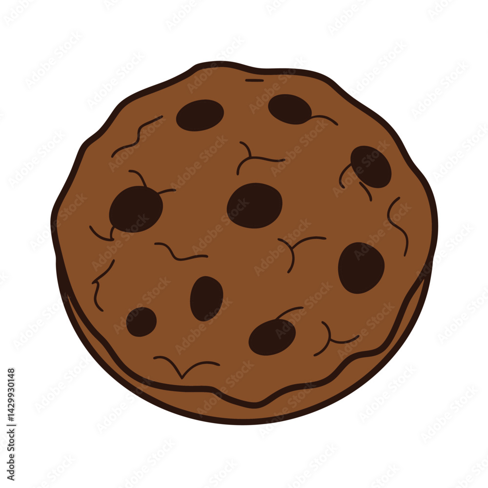 Cookie vector Design, art, and illustration on a white background Cookie vector Design, art, and illustration on a white background