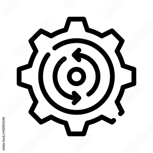settings line icon