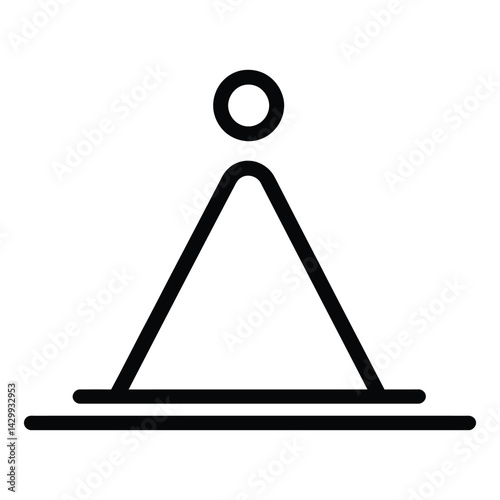 Pyramid of Egypt. Vector illustration on white background.