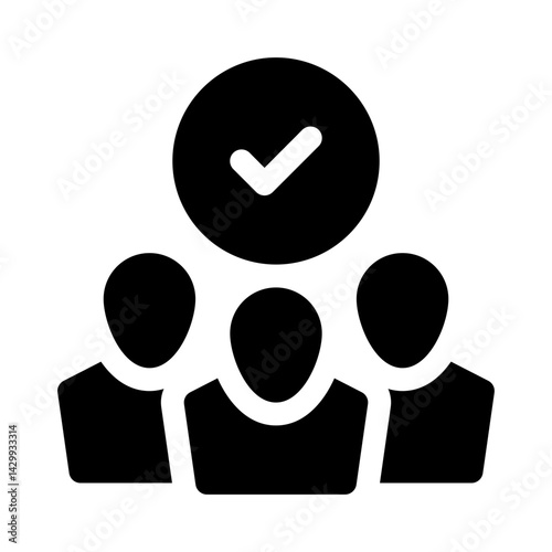 Group of Candidates glyph icon