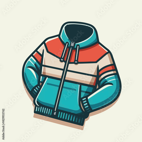 windbreaker, jacket, garment, clothing, design, sportswear, wear, fashion, illustration, sport, hoodie, hood, male, sweatshirt, zipper, apparel, white, coat, jersey, style, pocket, fabric, unisex, cas