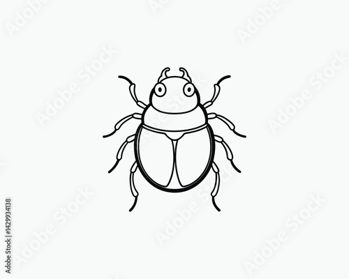 Dung Beetle Coloring Page Insect Life Cycle Educational Coloring