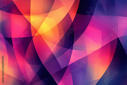 Cubism-style abstract smooth patterns