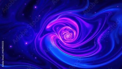 Abstract swirling galaxy vortex photo