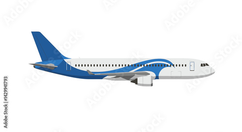 Passenger Airplane Illustration