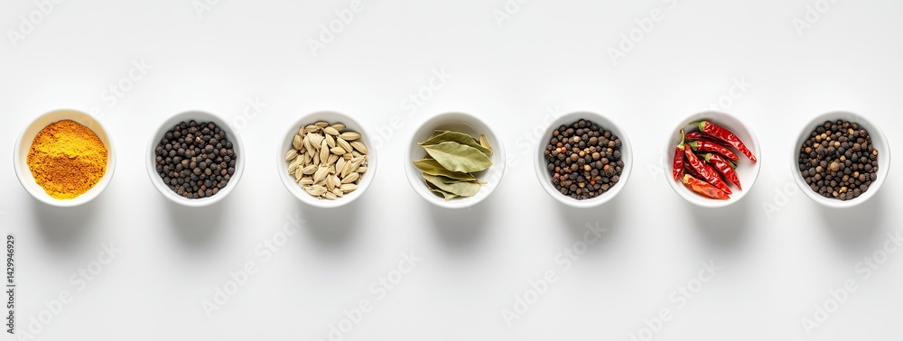 Assorted Culinary Spices in Small Bowls (1) Assorted Culinary Spices in Small Bowls (1)