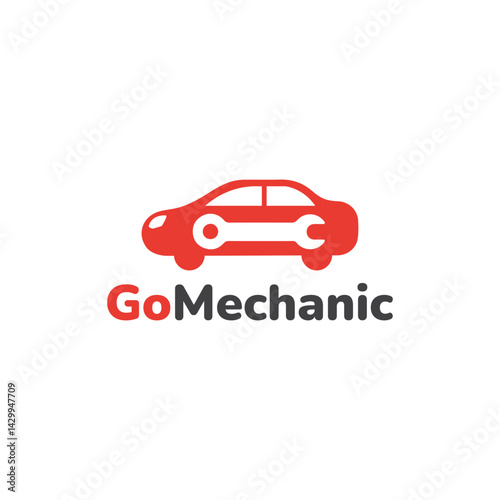 Go Mechanic Logo Sport Workshop