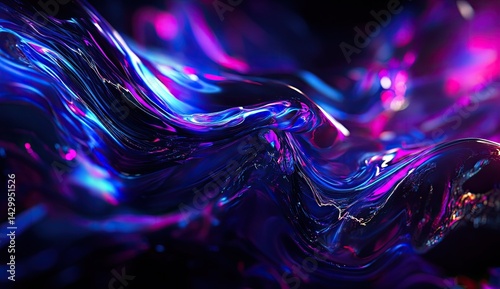Abstract Liquid Flowing Colors